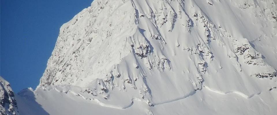 Istind Schneebrett | © MML Schneebrett - Anrisskante am Instand, Lyngen