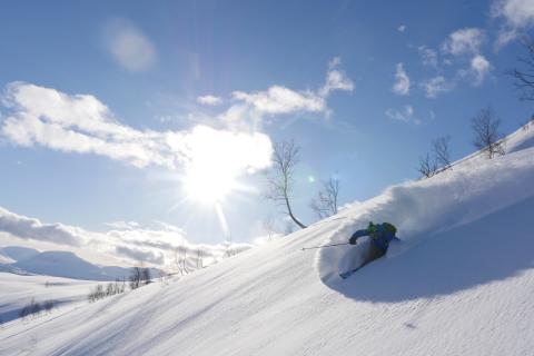Skitour auf den Sjufjellet, Amok, im S&uuml;den der Lyngen Alpen