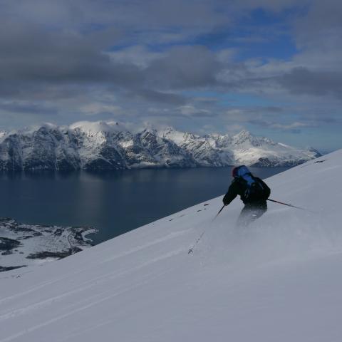 Skitour auf den Sorhaugen, Lyngen Alpen