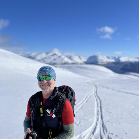 Aufstieg s&uuml;dseitig auf den Fastdalstinden - f&uuml;r mich die beste Variante....f&uuml;r Kurt auch :-)