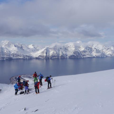 Storhaugen, Skitouren Lyngen Alpen | © Thomas Lippitsch Skitouren auf den Storhaugen, Lyngen Alpen