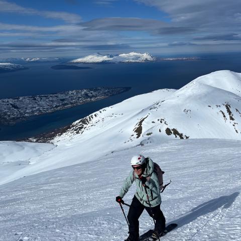 Aufstieg mit dem Splitboard zum Storgalten 1219m. 