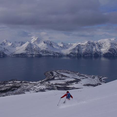 Storhaugen, Skitouren Lyngen Alpen | © Thomas Lippitsch Skitouren auf den Storhaugen, Lyngen Alpen