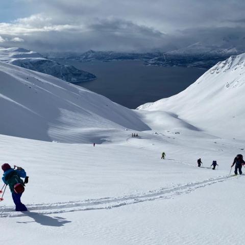 Giilavarri, Skitouren Lyngen Alpen | © Thomas Lippitsch Skitouren auf den Giilavarri, Lyngen Alpen, Olderdalen