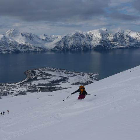 Storhaugen, Skitouren Lyngen Alpen | © Thomas Lippitsch Skitour auf den Storhaugen, Lyngen Alpen