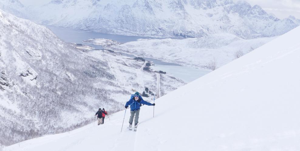 Gef&uuml;hrte Skitouren rund um Svolv&aelig;r, Lofoten